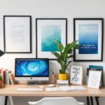 how to decorate a small office with no windows